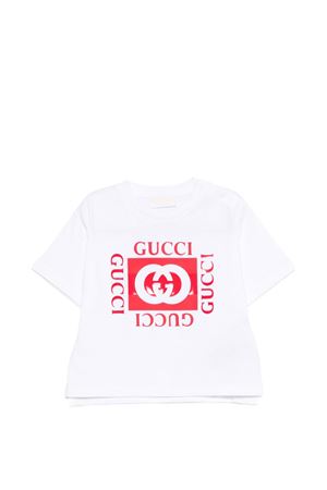 T-shirt con logo GUCCI KIDS | 855540XJHO79055